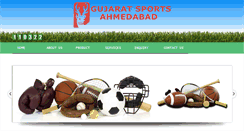 Desktop Screenshot of gujaratsports.in